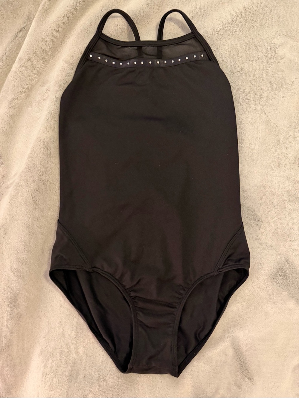 Bloch Black One-Piece Dance Leotard with Stud Detail